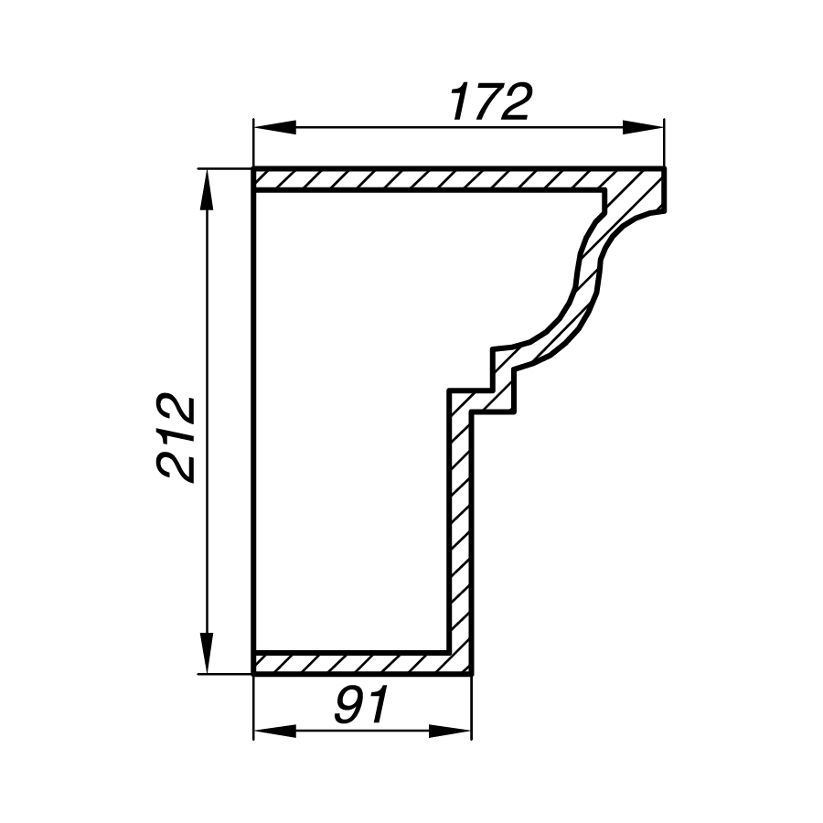 Карниз AK21-2