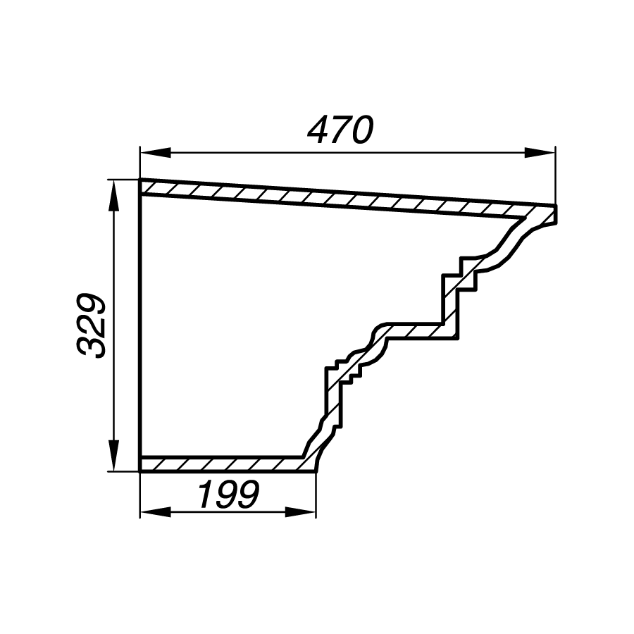 Карниз AK32-1