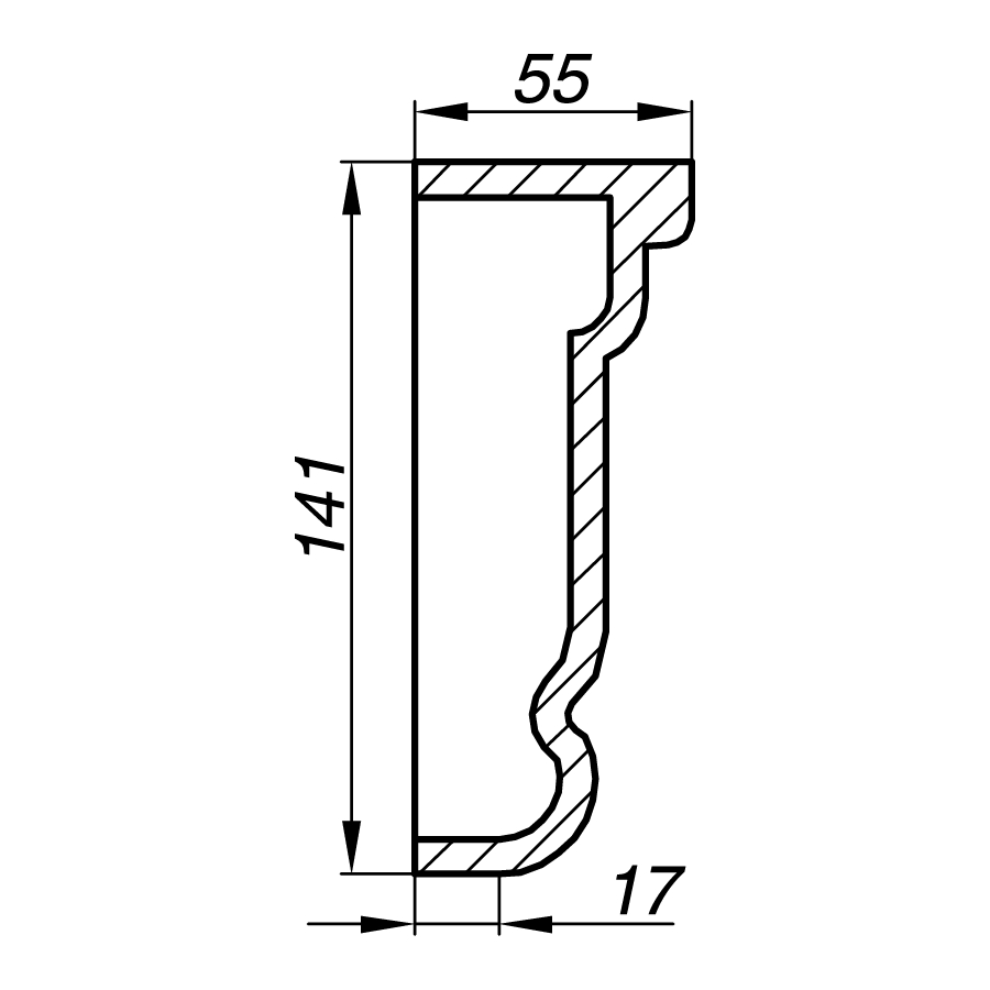 Наличник AN14-2