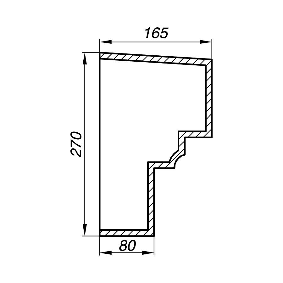 Карниз AK27-3