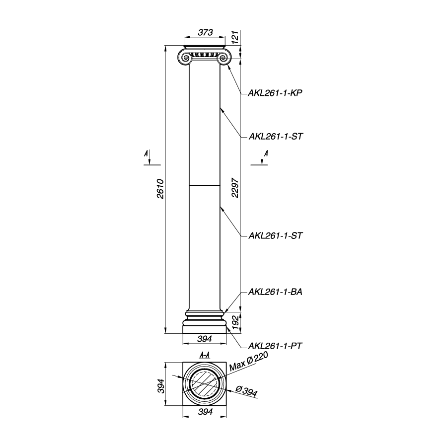 Колонна AKL261-1