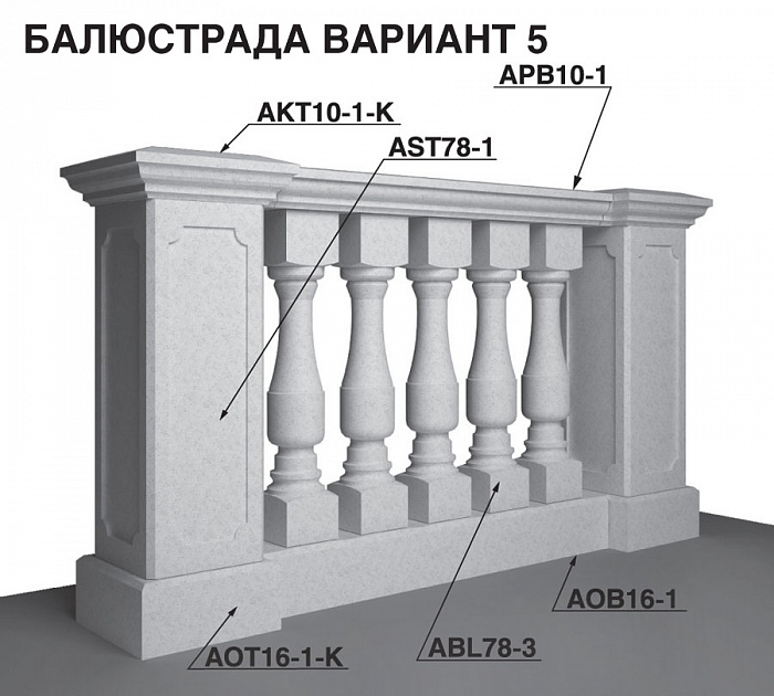 Балюстрады и ограждения