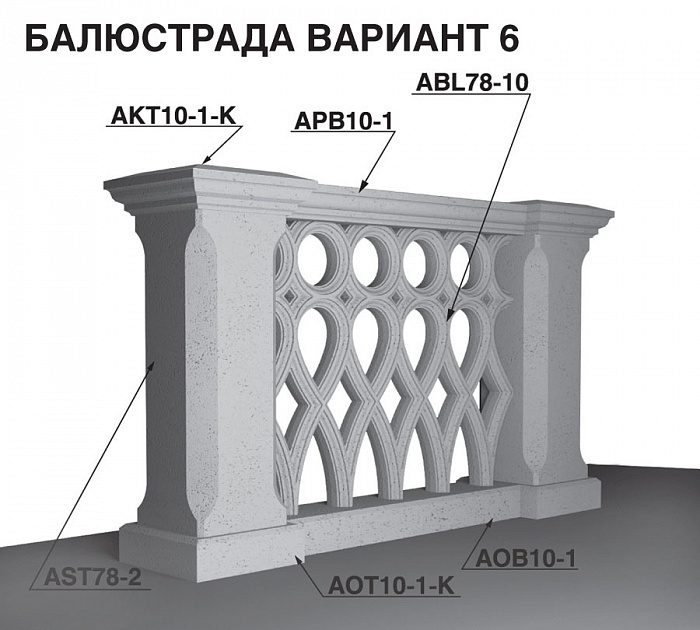 Балюстрады и ограждения