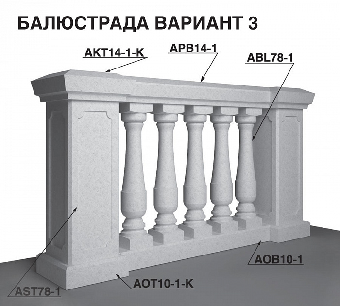 Балюстрады и ограждения